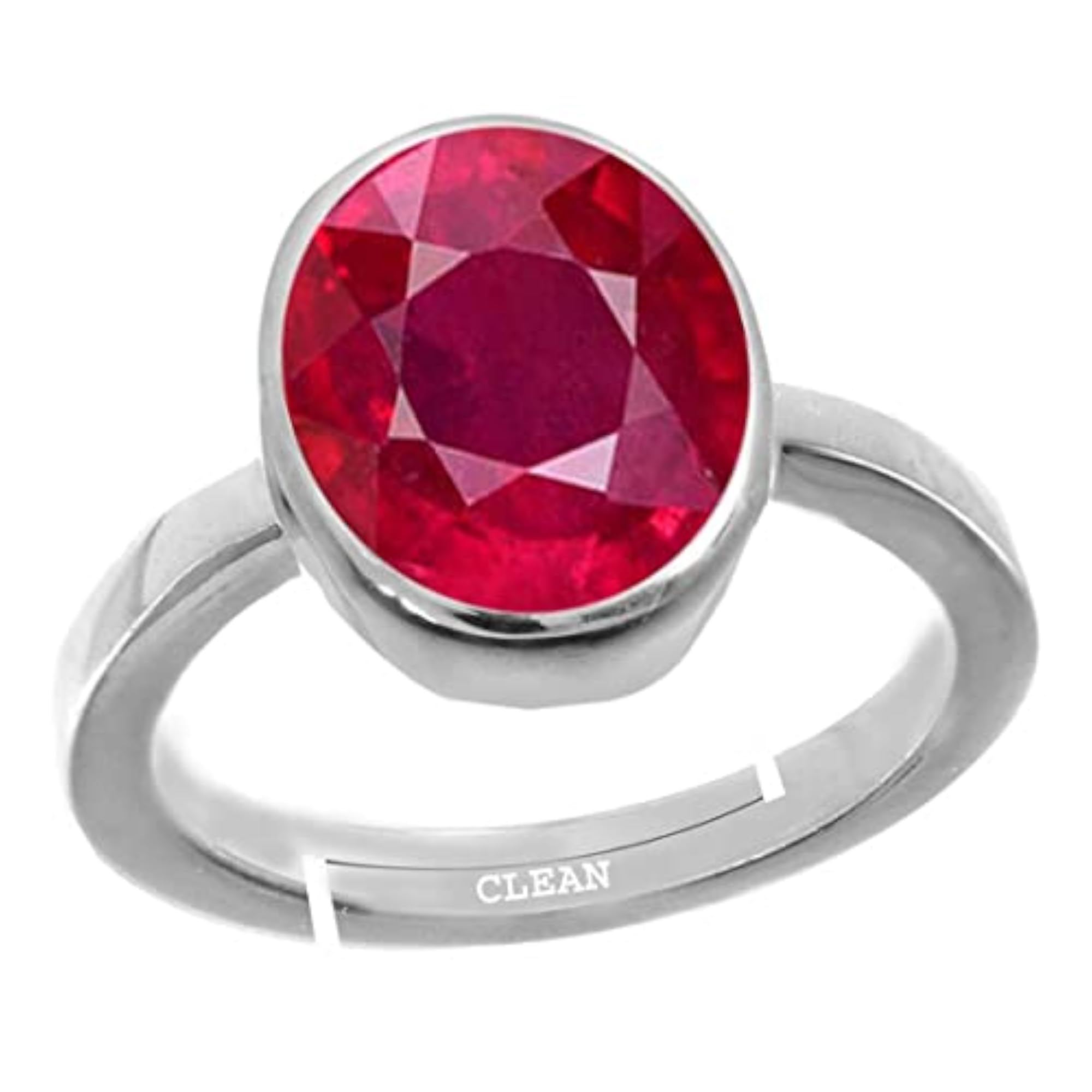 Women's Ruby 4.25 Ratti Adjustable Ring, 925 Sterling Silver