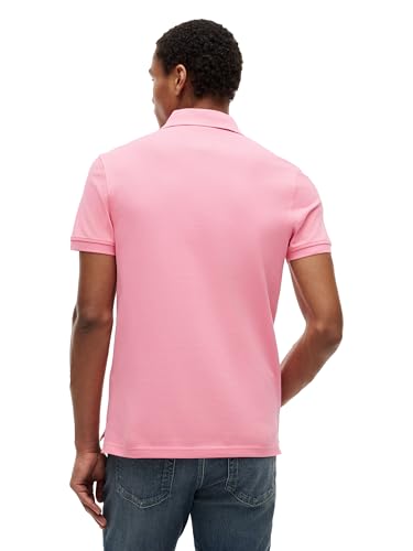 Image of Tommy Hilfiger Men's Short Sleeve Polo Shirts in Slim Fit with Stretch and Organic Pique Cotton
