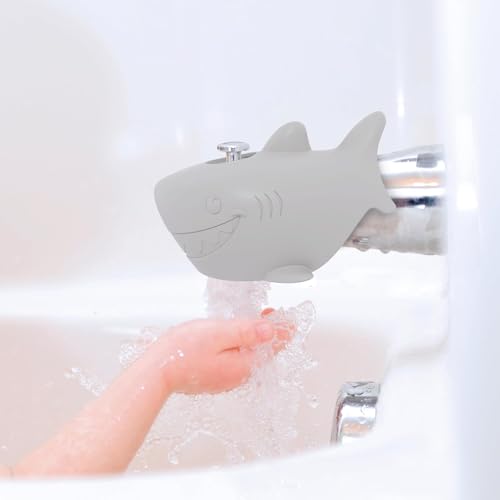Image of Nuby Bathtub Safety Spout Guard - Compatible with Most Standard Faucets - Bath Toys - Shark