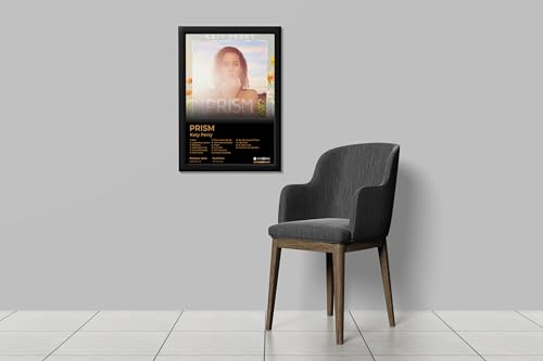Image of BLINKART Katty Perry - PRISM Wall Photo Frames | Wall Art for Bedroom, Living Room, Studio or Office | Album Cover Print with Spotify Song Link QR Code | Gift for Fans - 8x12 In