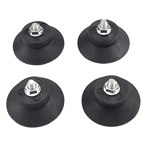 Zeelo 3D Printer Feet for Vorn 2.4, 4Pcs Air Compressor Rubber Feet, Anti-Vibration Rubber Landing Mat with M6 Screws and Nuts Horn Pad, Shock Absorption Rubber Cushion for Vacuum Pump Oil-Free Cover