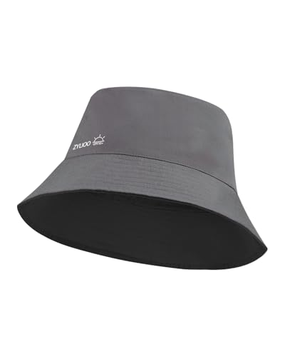 Image of Zylioo XL 2XL Bucket Hat for Big Heads,Reversible Sun Hat Foldable | Double Sized Wear-Switch between 2 different fabric sides for more outfit options without making an extra hat.