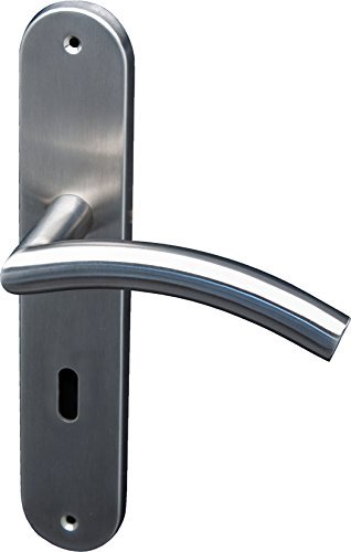 Preisvergleich Produktbild Türbeschläge, Türdrücker Alaska (Dallas) Edelstahl mit Rückholfeder WC