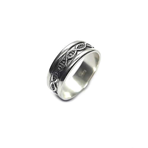 Bague DNA en argent massif 925 la solution aux bijoux qui ternissent