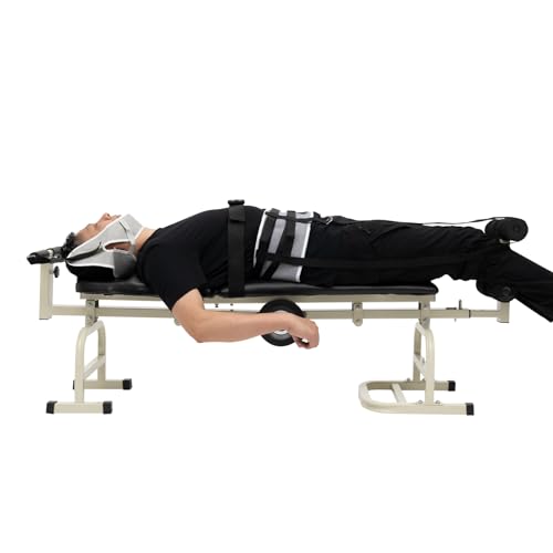 PDTHADP Multifunctional Body Stretcher 15.74 x 14.17in Cervical Vertebra Traction Table 264.5 Lbs Back Bench Waist Decompression Devices Adjustable Body Spinal Decompression for Stretch