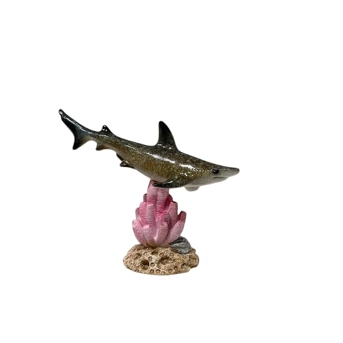 Image of AUGEN Polyresin Two Shark Statue Showpiece for Home Decor Decoration and Gifting (Set of 2)(1767F712, 10.5cm)