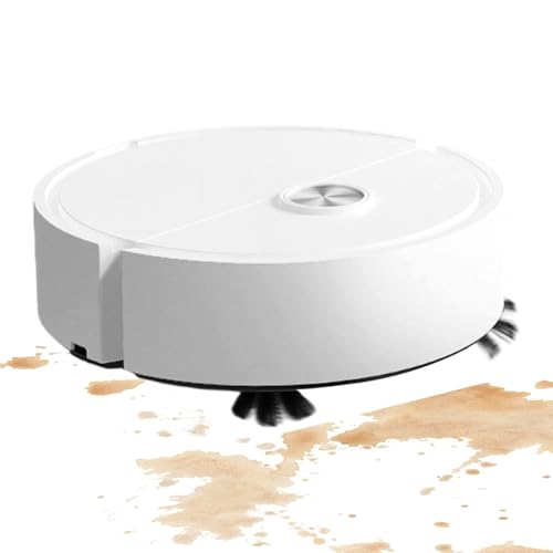 Robot aspirador y mopa – Navegación inteligente recargable por USB, aspiración potente, aspirador y mopa automática, para apartamento, dormitorio, salón, cocina, oficina, D