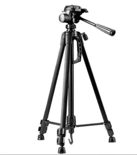 Tripe Universal 1,80M preto prata para Câmeras Nikon Canon Fotográficas com suporte para celular e b