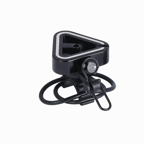 N+1 Triangle Classic Bike Bell- Aluminum Alloy Bicycle Bell For Road Bikes Or Mountain Bikes, Fits 19.2-31.8Mm (0.75"-1.25") Inch Handlebars (Black) #TOP9
