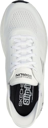 Skechers - Mens Max Cushioning Hyper Craze Bo Shoes, Color White/Black, Size: 10.5 M US2