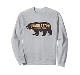 vintage grand teton parco nazionale retro orso souvenir regalo felpa