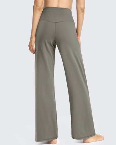 Image of Promover Wide Leg Pants Woman Yoga Pants with Pockets Stretch Loose Casual Lounge Sweatpants Petite /Regular /Tall
