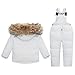 Fumdonnie Girls Snow Pant And Jacket Bib Baby Toddler Snowsuit Winter Kids Clothes Coat 2t
