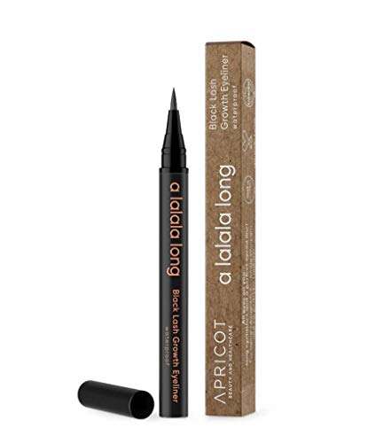APRICOT Waterproof Eyeliner Black Lash Growth 2-in-1 with 