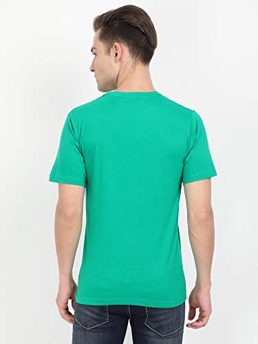 Image of FLEXIMAA Men's Cotton Round Neck Plain Half Sleeve T-Shirt