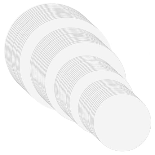 NBEADS 100Pcs Round Watercolor Paper, 6/7.5/10/11 inch Diameter Cold Pressed Watercolor Paper White Paint Paper for Beginners Artists Adult Watercolor Drawing