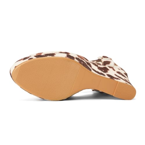 Image of Women's Dressy Platform Wedge Sandals Gold Wedges Peep Toe Patent High Heels Slingback Heeled Comfortable Ankle Strap Shoes