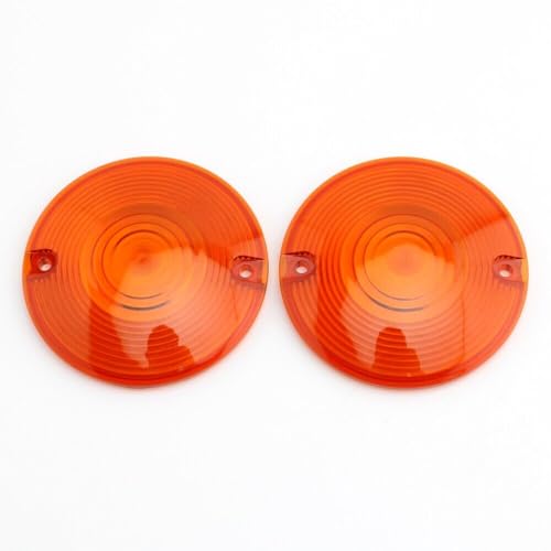 2pcs Turn Signal Light Lenses For Touring Electra Glide Heritage Softail Road King, Electra Glides, Ultra Glide, Road Glide, Softails, FLST and FXRT etc