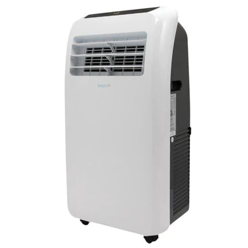 SereneLife Portable Air Conditioner with Heat & Built-in Dehumidifier 12,000 BTU, Portable Heater & AC for Rooms up to 550 Sq Ft - Remote Control & Window Mount Exhaust Kit Included