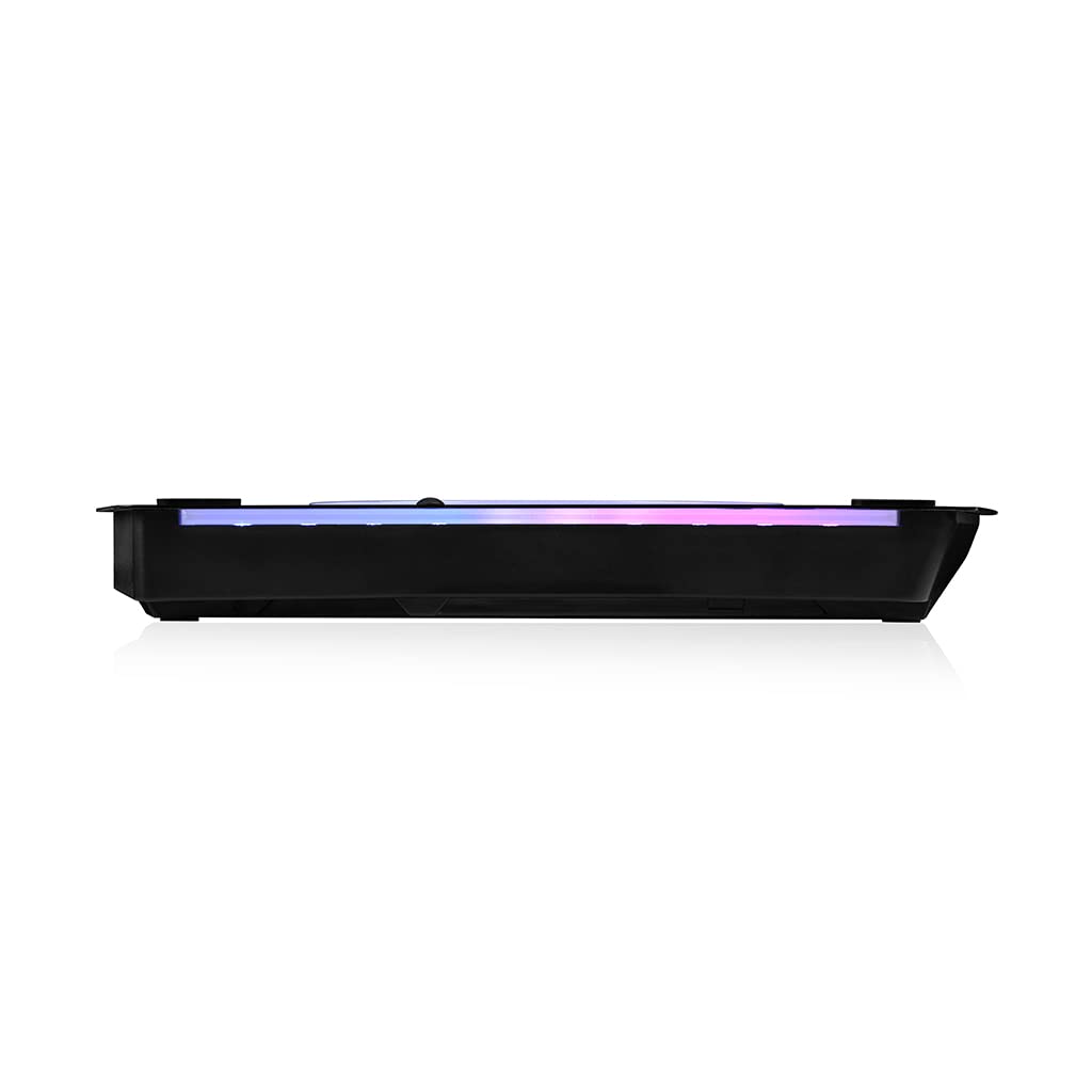 MODECOM MC-CF18 RGB Silent Fan. Quiet RGB LED Laptop Cooling pad. for laptops up to 18” with Two Silent Fans.