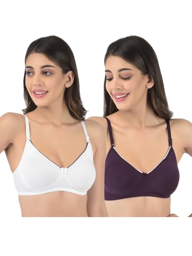 Image of Softline Women's Secret Shaper Wire-Free Non-Padded Molded Bra Combo | Seamless, Breathable & Soft Fabric | Full Coverage & Everyday Comfort (Pack of 2)