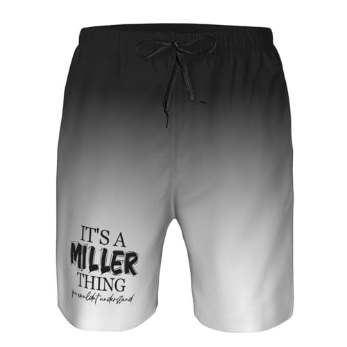 It's A Miller Thing,You Wouldn't Understand Mens Swim Trunks Board Shorts,Breathable Bathing Suits,4