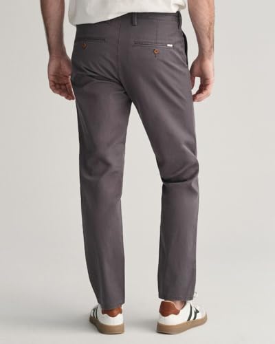 Gant Herren Slim Twill Chinos Hose, Antracite, 30W / 36L EU – Ansicht 3