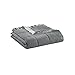 Madison Park Windom Down Alternative Blanket, Premium 3M Scotchgard Moisture Wicking Treatment, Lightweight and Soft Bed Cover For All Season, Satin Trim, Charcoal King