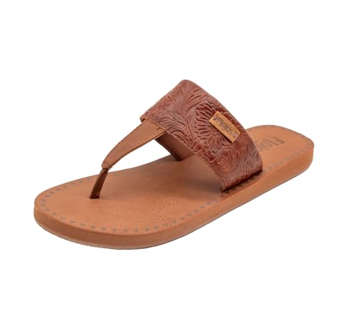 Image of Flojos Grace Women's Hooded Thong Sandal, Tan Artisan