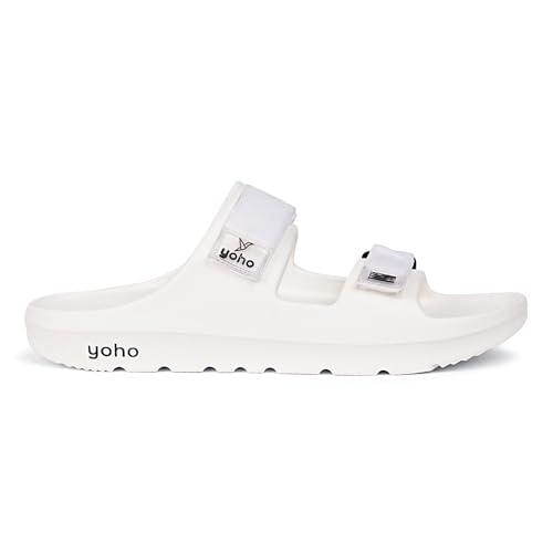 Image of YOHO Wilo Double Strap Sliders for Men | Cushioned & Lightweight | Adjustable Strap | Comfortable Monsoon Footwear & Rainy Sandals