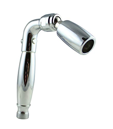 High Sierra's Solid Metal Handheld Showerhead with Trickle Valve- WaterSense Certified Low Flow 1.8 GPM: Chrome Finish