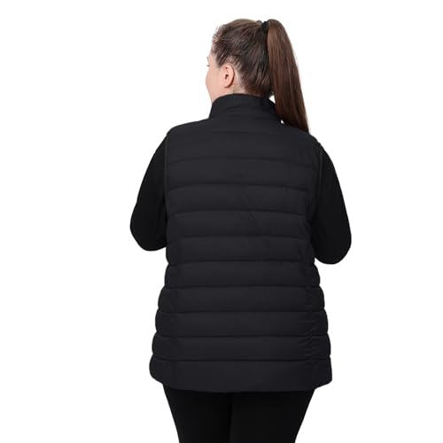Women's Plus Size Lightweight Packable Puffer Vest 1X-6X Water-Resistant Quilted Puffy Vest3