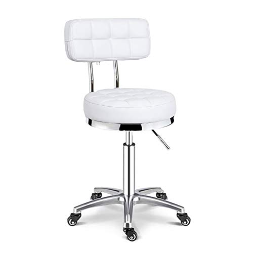MAANDENG Beauty stool saddle stool/rotary chair/barber shop hair salon rotation/load capacity 150kg-206white