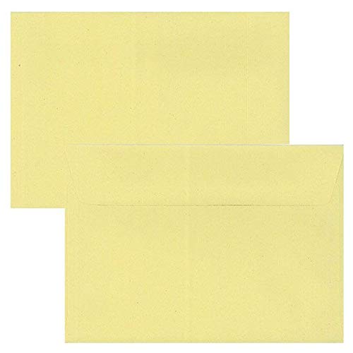 Enveloppe 114x162 mm - 80g - à patte trapèze gommée (Jaune clair) Cover