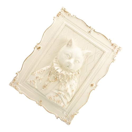 DECOMELODY Embossed Resin Animal Wall Decor Relief Sculpture for Entryway Living Room Background Creative Nordic Style Home Decoration Realistic Detailed Wall Ornament