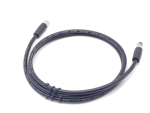Conector de cable M8 8 pines macho a hembra 1m IP67 miniatura 4