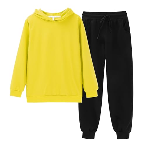 Boys Girls 2 Pieces Athletic Sweatsuit Casual Sweatshirts and Pants Long Sleeve Pullover Outfits Fall Winter Clothing Sets