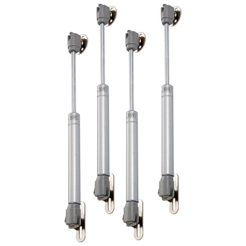 Garneck 4個 キャビネット扉用ガススプリング 油圧支柱 伸縮式家具用緩衝スプリング 指挟み防止 静音設計 キッチン食器棚 吊り戸棚対応