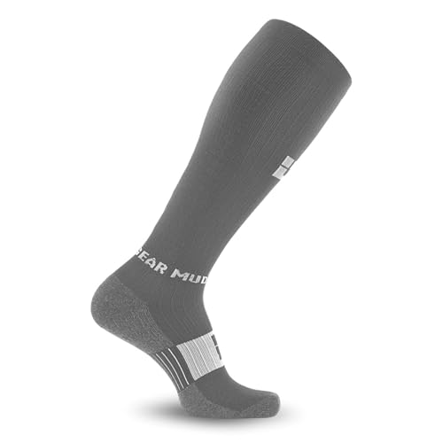 Image of MudGear Graduated Compression Socks, Durable, Sweat-Resistant OCR Performance Socks with Cushioned Footbed, Made in USA