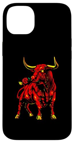 Bull with Rose | Taurina Española | Toro Carcasa para iPhone 14 Plus