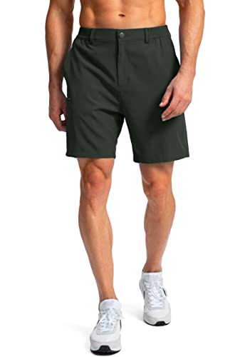 Image of Pinkbomb Men's Golf Shorts with 6 Pockets Stretch Quick Dry Hiking Work Dress Shorts for Men