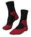 Produktbild FALKE Herren Laufsocken Stabilizing Cool, Funktionsgarn, 1 Paar, Schwarz/Rot (Black 3008), 44-45