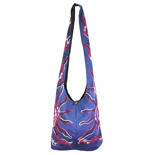 Image of Mandala Crafts Hippie Bag, Large Boho Hobo Purse for Women, Crossbody Shoulder Sling Bags for Indie Style Bohemian Accessory