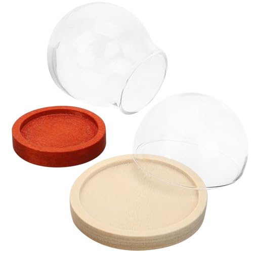 SAFIGLE 2 piezas Cúpula Pequeña de Vidrio