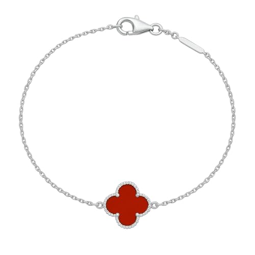 Image of Lucky Charm Clover Bracelet for Women | 925 Sterling Silver with 18K Gold Plating | Adjustable & Anti-Tarnish | Stylish Designer-Inspired Jewelry