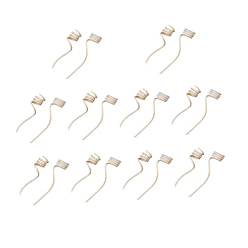 Cabilock 20pcs Natural Rattan Diffuser Sticks Large Spiral Oil Reeds for Diffuser Lightweight and Porous for Fragrance