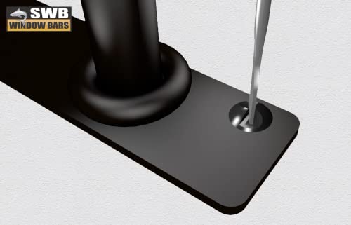 Window Bars - SWB | Adaptable Security Bars for Windows | Model A | Easy and Quick Installation | Adjustable Window protections | Modular System, Price is per 1 Module (Image Shows 3 modules).