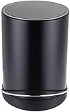 WaiDXn WDX- Mülltonne, Mülltonne, Wohnzimmer, Pedal, Mülltonne, Badezimmer, Küche, Mülltonne mit Deckel, leicht zu reinigende Mülltonne Recyceln(Black)