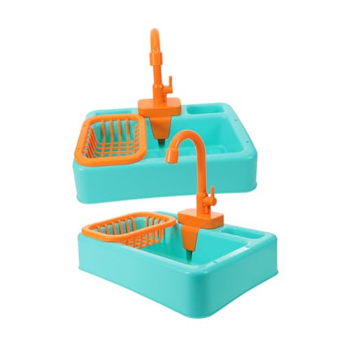 COLLBATH Pcs Parrot Bath Tub Toys Bird Automatic Bathtub Faucet Parakeet Shower Box for Boys and Girls