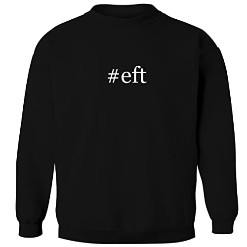#eft - Men's Hashtag Soft Graphic Crewneck Sweatshirt, Black, XX-Large